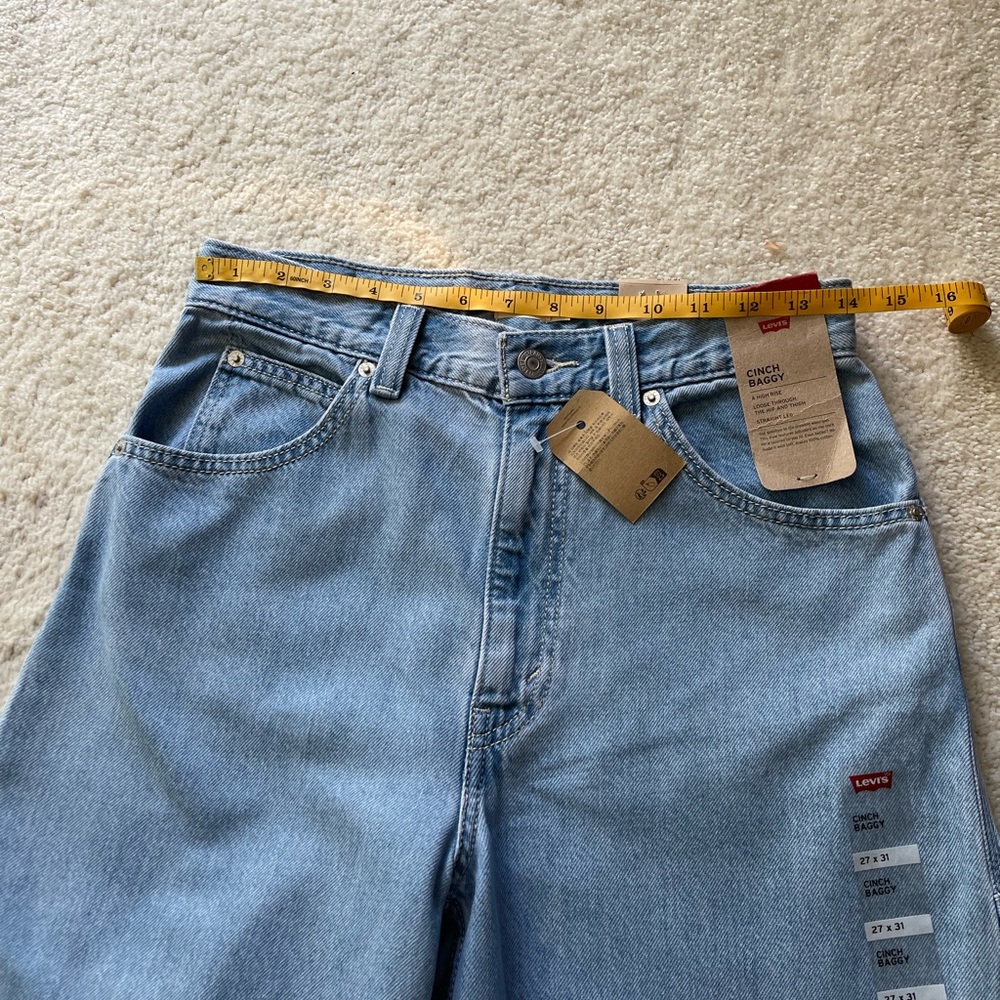 NWT Levi's Cinch Baggy High Rise Women's Jeans Size 27/31 - Picture 10 of 14